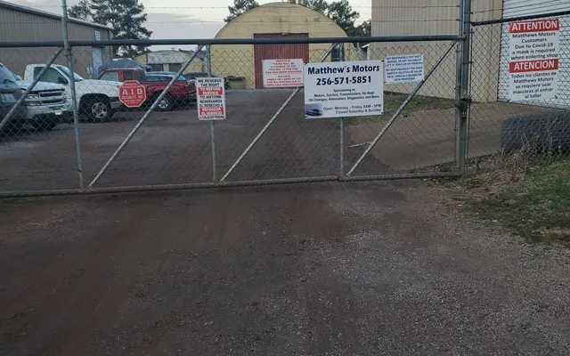 Photo of Matthews motors, an auto repair shop in Gadsden, AL
