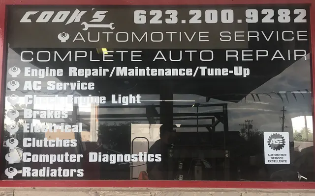 Photo of Cook's Automotive LLC, an auto repair shop in Glendale, AZ