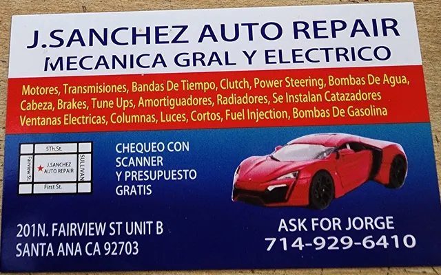 Photo of J. Sanchez Auto Repair & transmiciones, an auto repair shop in Santa Ana, CA