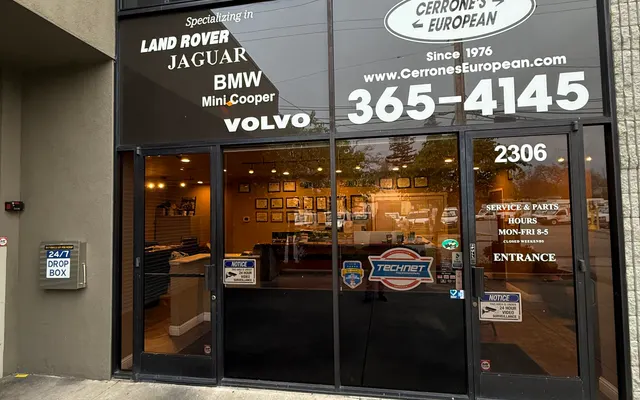 Photo of Cerrone's European Auto Specialists, an auto repair shop in Redwood City, CA