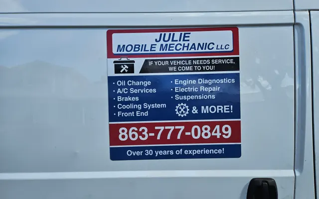 Photo of Julie mobile mechanic L.L.C, an auto repair shop in Lakeland, FL