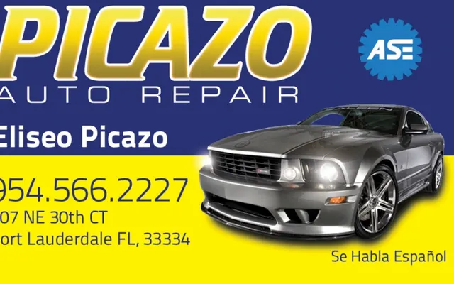 Photo of Picazo Auto Repair, an auto repair shop in Oakland Park, FL
