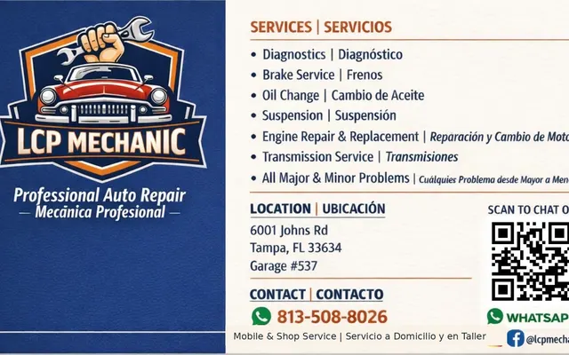 Photo of LCP MECHANIC, an auto repair shop in Tampa, FL