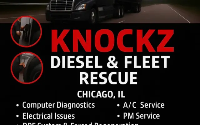 Photo of Knockz diesel & fleet rescue | Road service Chicago, an auto repair shop in Bridgeview, IL