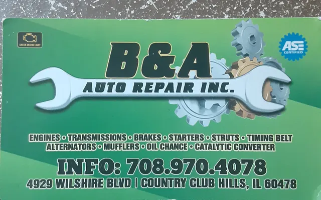 Photo of B&A Auto Repair inc., an auto repair shop in Country Club Hills, IL