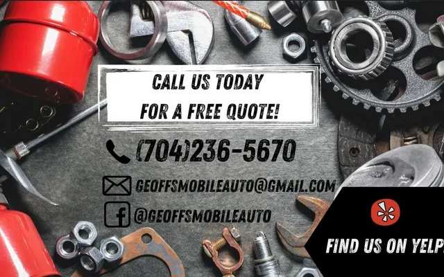 Photo of Geoff's Mobile Auto Repair - Mechanic Service Charlotte NC Affordable Auto Repair Engine Diagnostic, an auto repair shop in Charlotte, NC