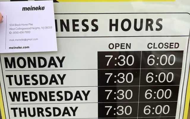 Photo of Meineke Car Care Center, an auto repair shop in West Collingswood Heights, NJ