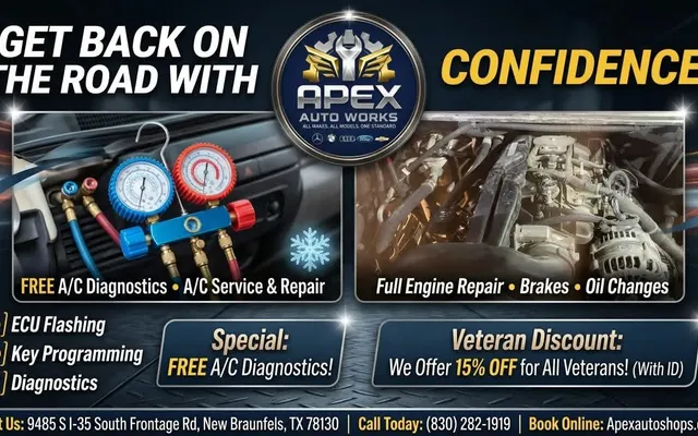 Photo of Apex Auto Works, an auto repair shop in New Braunfels, TX