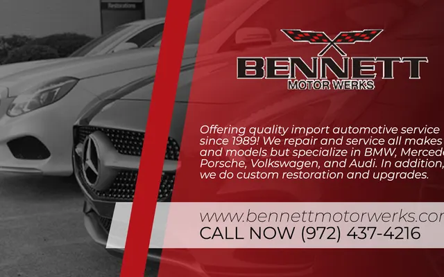 Photo of Bennett MotorWerks - European Auto Repair Shop in Dallas TX, an auto repair shop in Dallas, TX